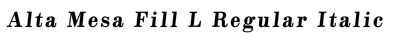 Alta Mesa Fill L Regular Italic image